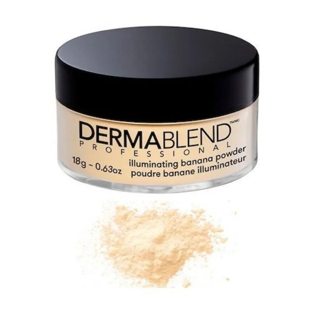 NIB ✅DERMABLEND #ILLUMINATING BANANA Loose Setting Powder 1oz ✨ BNIB